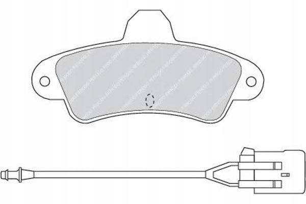 фото №1, Ferodo тормозные колодки тормозные ford cougar 2.0 16v ec_