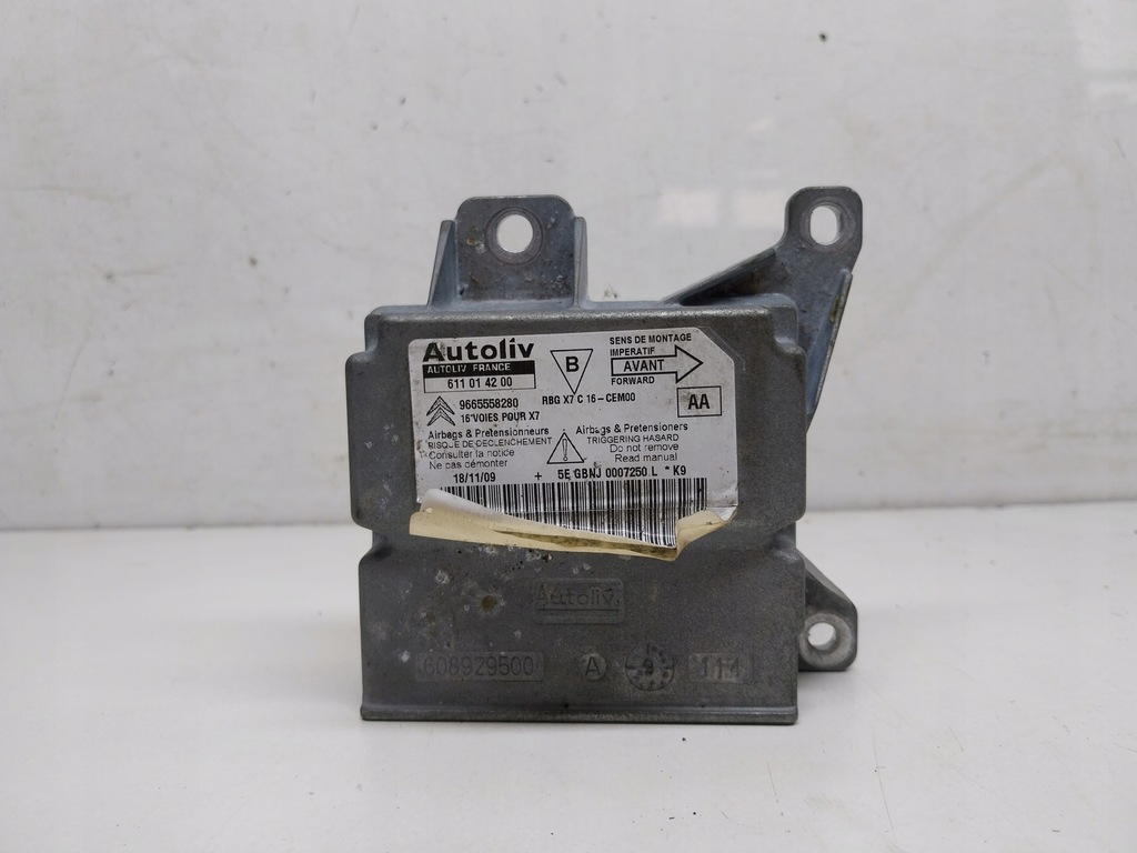 фото №1, Citroen c5 iii модуль блок управления подушек подушка безопасности