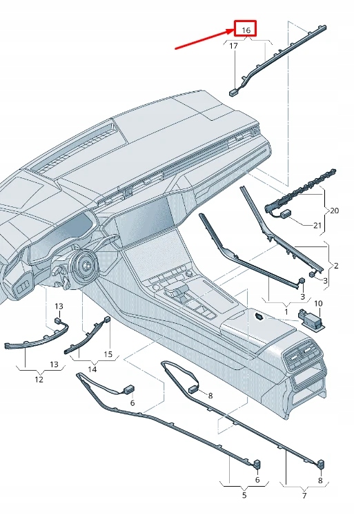 фото №1, Audi a6 4a c8 волоконно-оптичний кабель лівий rhd 4k2947198a