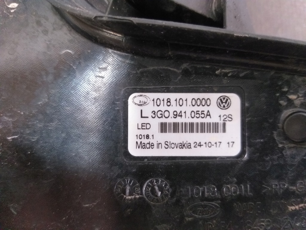 фото №4, Противотуманная фара левый vw passat b8 gte led