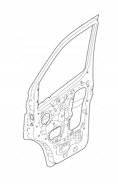 фото №1, Дверь передние правое hyundai h350 2015- 2020 оригинальный номер 7600459010