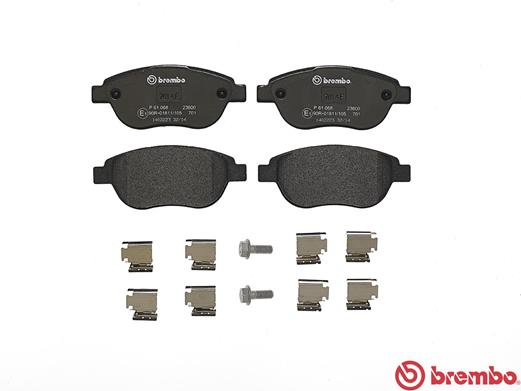 фото №1, Тормозные колодки тормозные brembo p61068 23600194