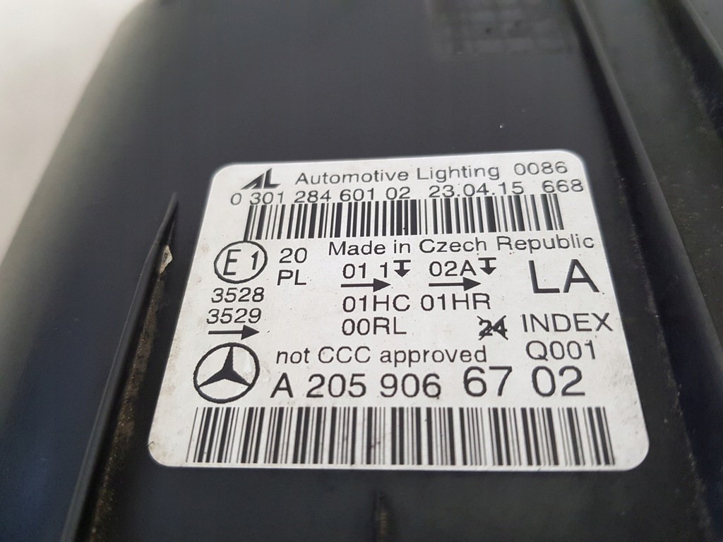 фото №12, Mercedes w205 лампа лівий перед 2059066702