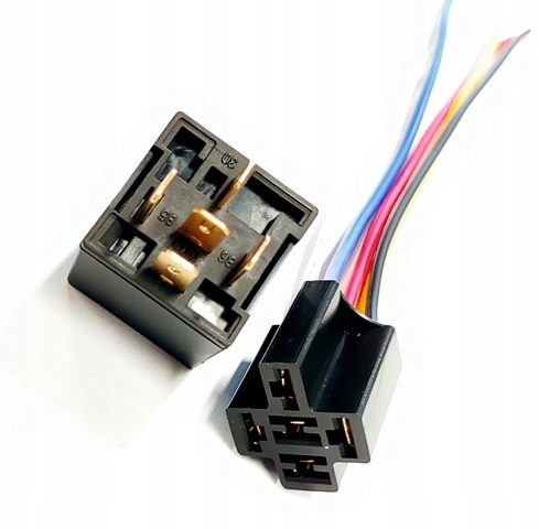 фото №11, Реле автомобільний + роз'єм 5pin 4120 12v 40a