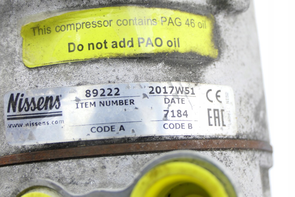 фото №9, Компресор кондиціонера volvo xc70 iii 2.4 d5 2017w51