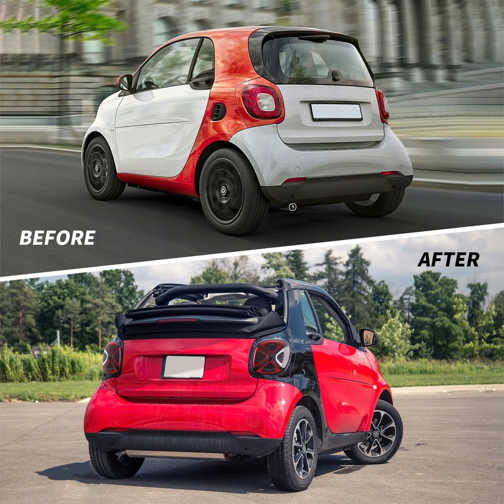 фото №10, Лампи задні kpl full led neon світлодіодний тюнінг smart fortwo iii 3 w 453 14-19