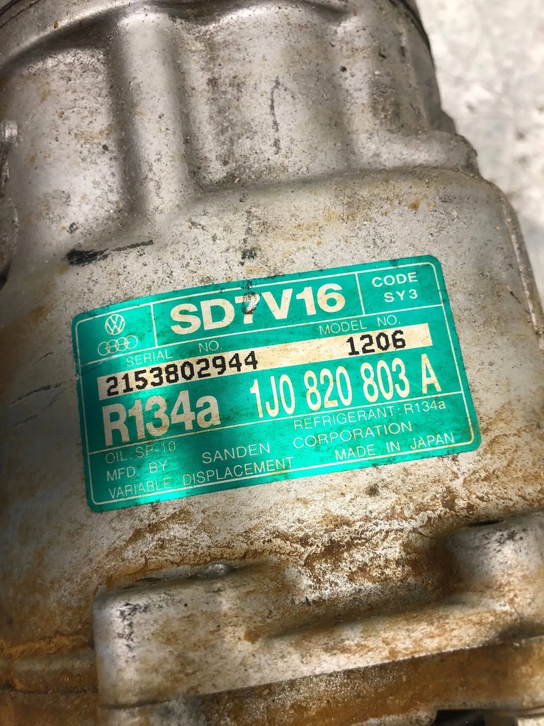 фото №5, Компресор компресор кондиціонера audi a3 8l 1j0820803a