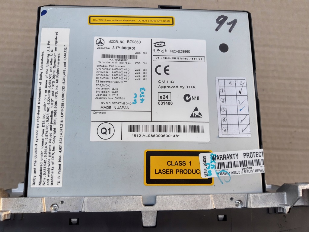 фото №6, Mercedes slk 171 lift навігація 6 cd ntg 2.5 a1718708394 a1719062600