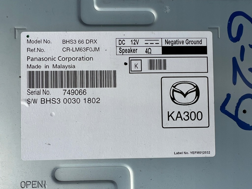 фото №2, Mazda 3 bm модуль усилитель тюнер радио rok 2015 bhs366drx