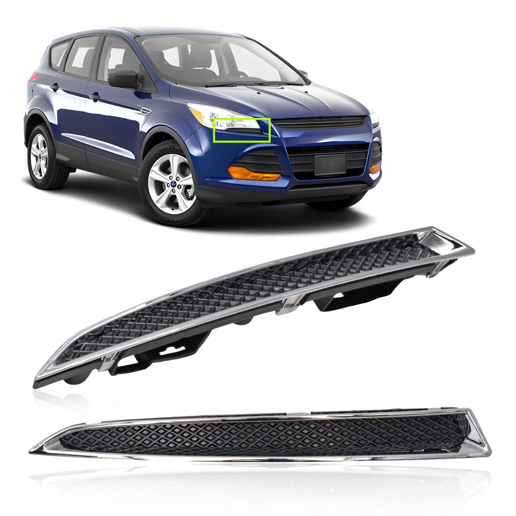 фото №1, Ford escape mk3 2013-16 хромована молдинг pod фара права dv458228aa