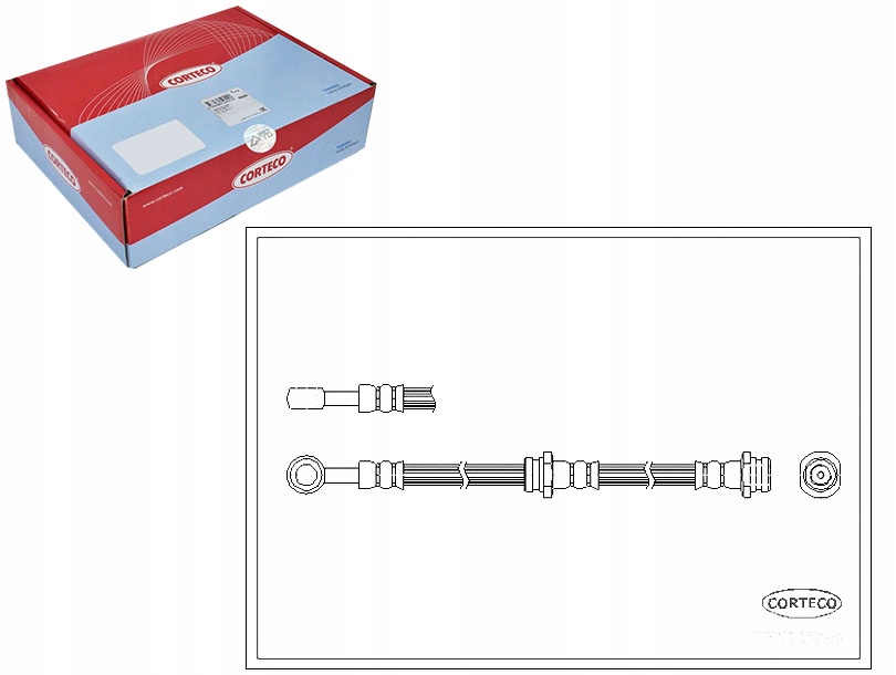 фото №1, Corteco шланг гальмівний suzuki swift ii хетчбек