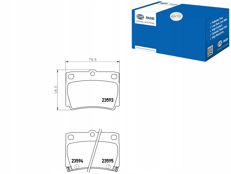 фото №1, Hella pagid комплект гальмівних колодок гальмівних mn102626 4