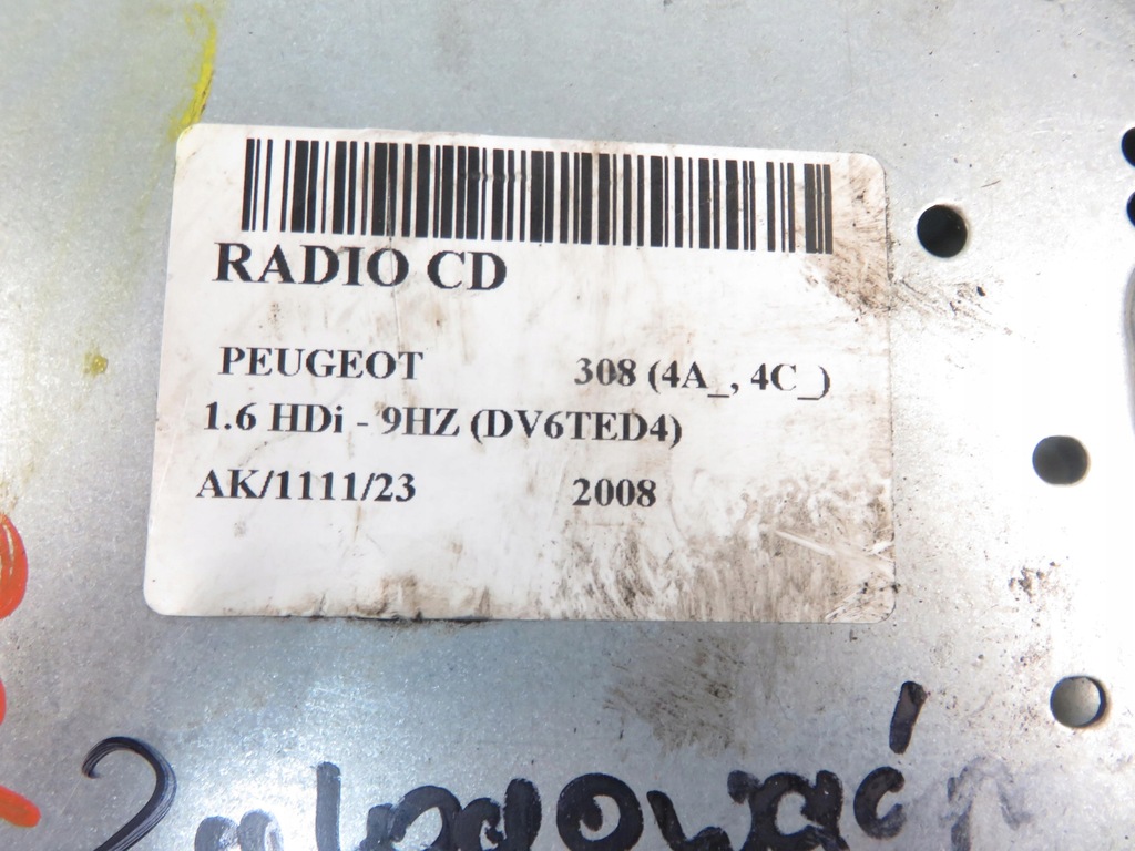 фото №3, Радио peugeot 308 96650206xh