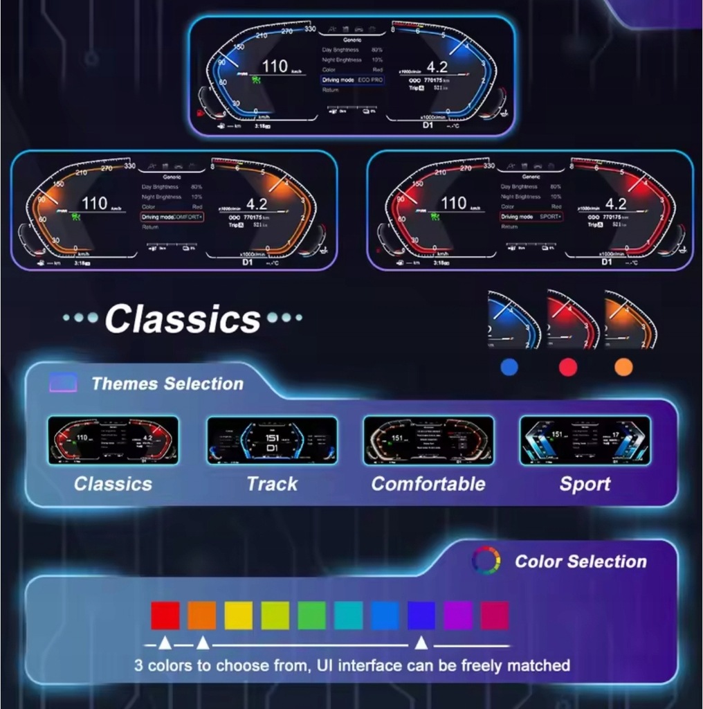 фото №8, Цифровий прилади лічильник digital bmw 1 2 x1 x2 f22 f22 f48 f49 f39 f52 12.3"