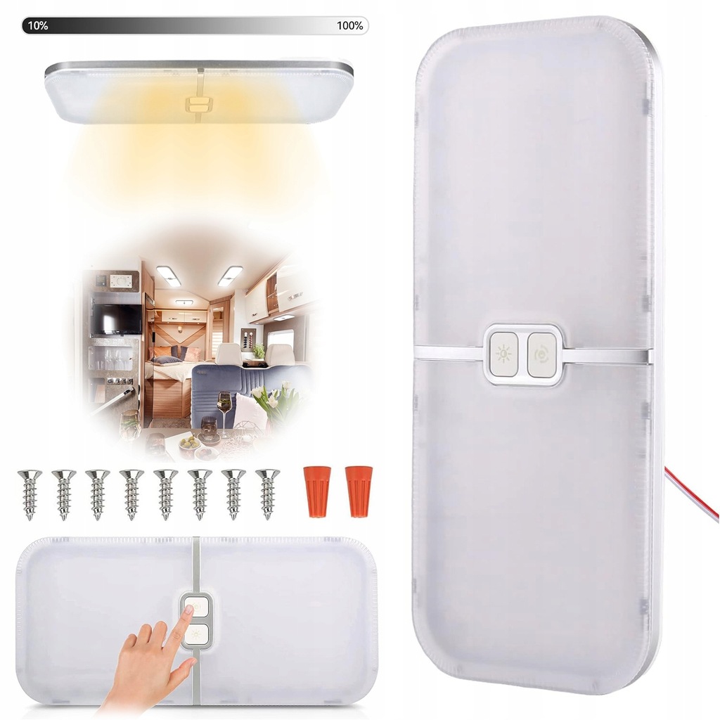 фото №15, Лампа led do автомобілів kempingowych освітлення інтер'єр з вимикач 12v