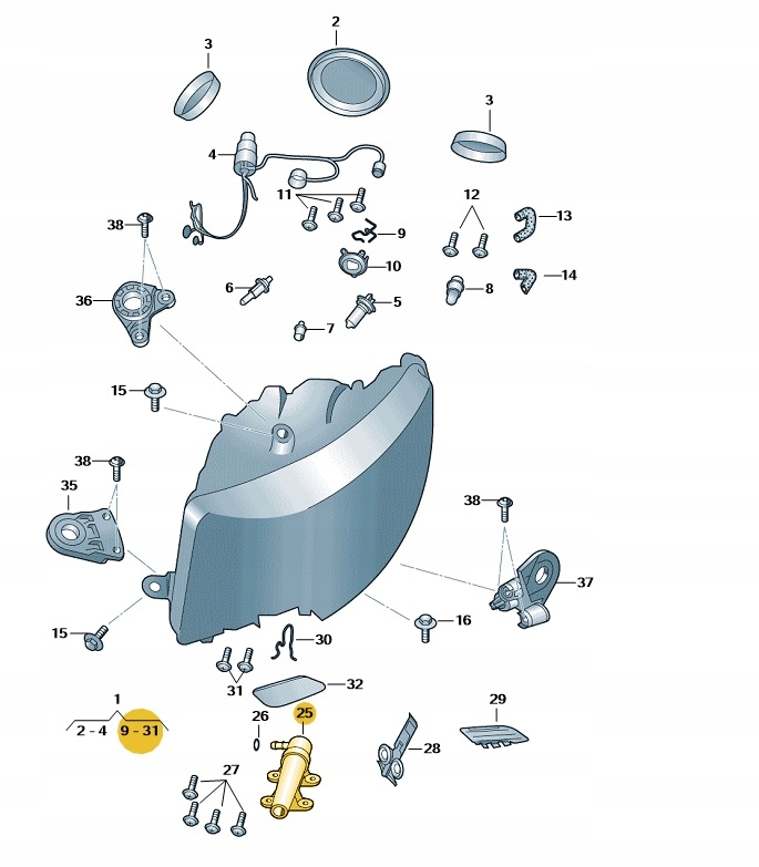 фото №4, Омивач фара - 3u0955979