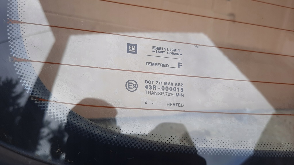 фото №3, Скло задня opel corsa b 3d