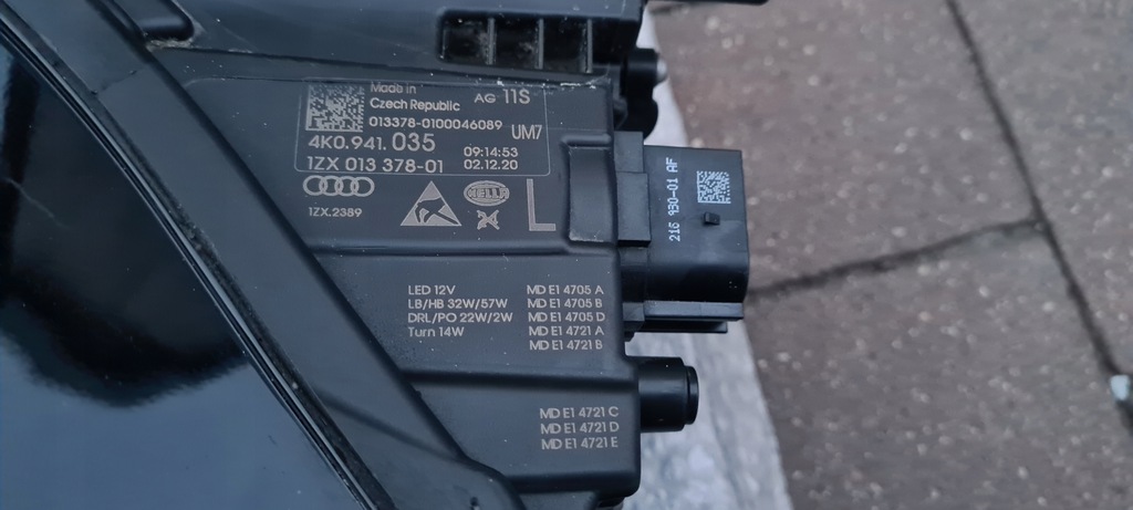 фото №10, Бампер перед лампа левая audi a6 c8 19 - r. allroad оригинал