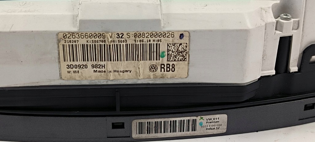 фото №7, Лічильник приладова панель 3d0920982h volkswagen phaeton