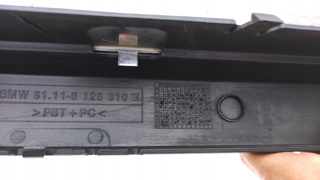 фото №7, Bmw 7 e38 молдинг бампера хром правий перед передній pdc 8125310 tc375