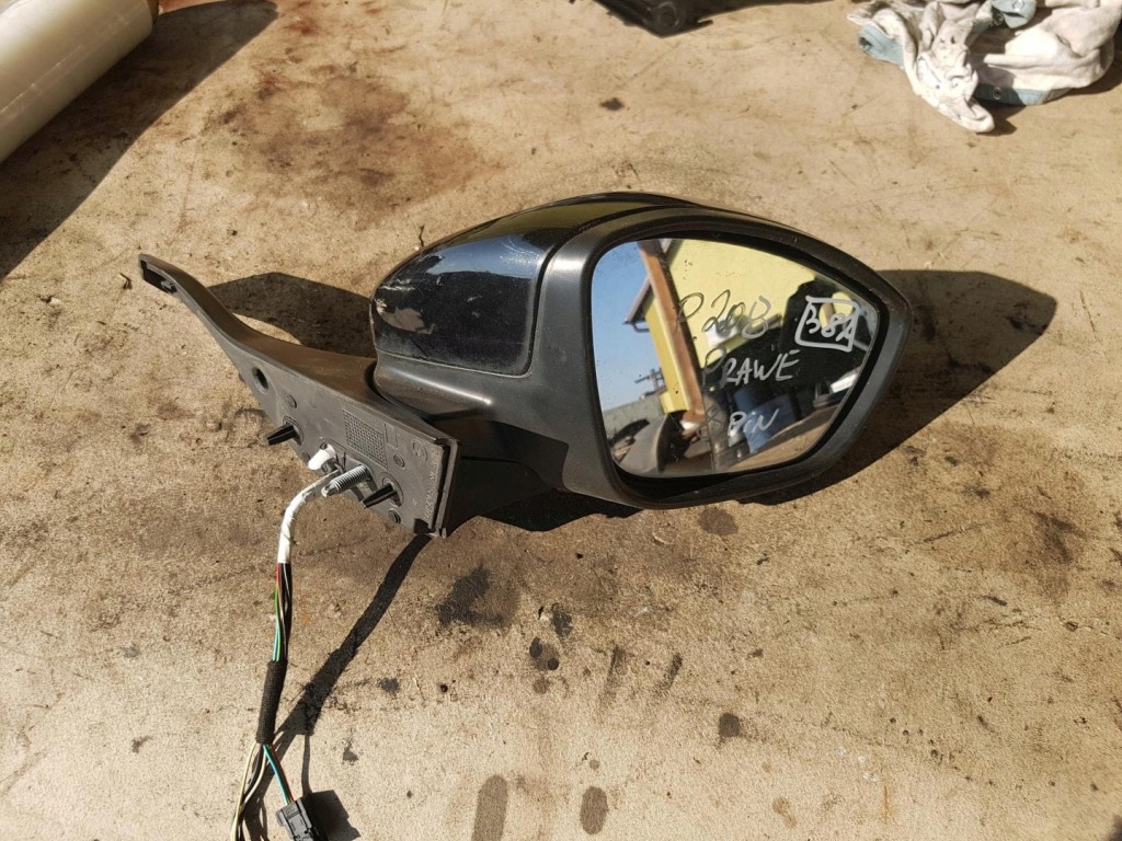 фото №1, Зеркало правое 8pin europa peugeot 208 i
