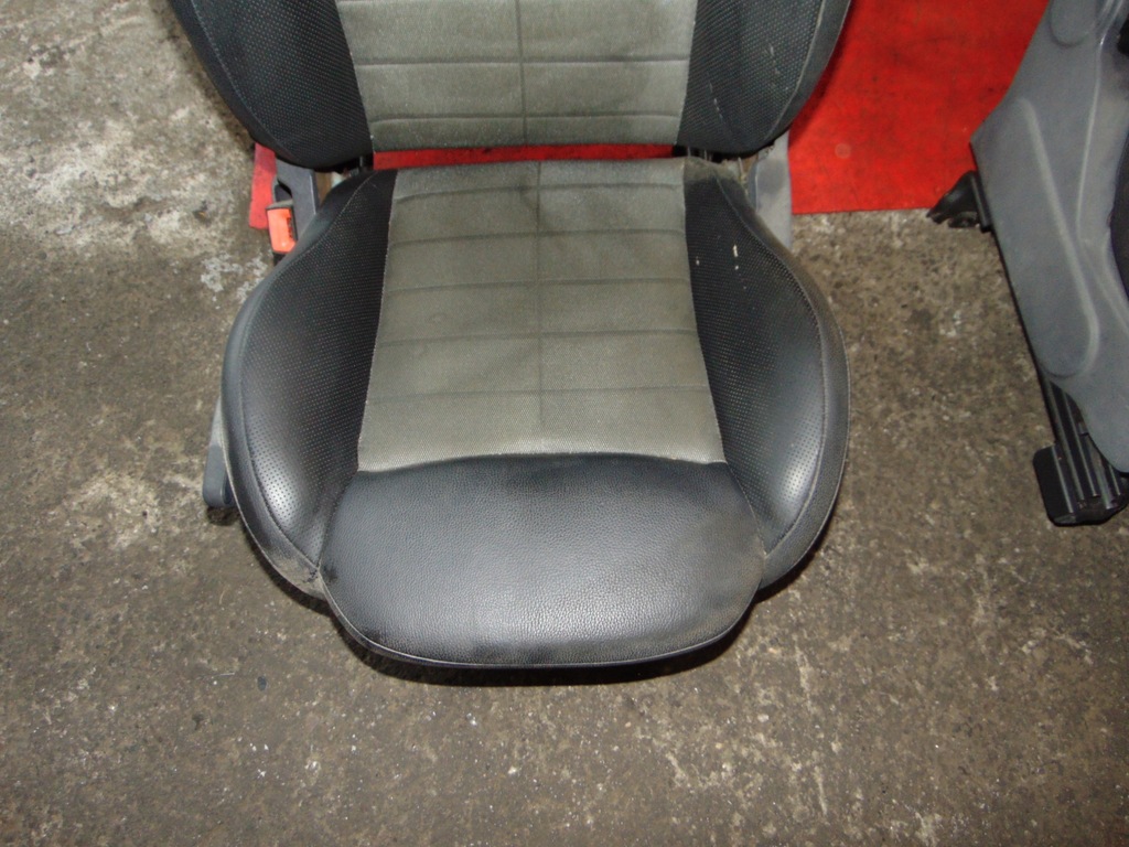 фото №8, Fiat 500 07- сиденья правый левый заднее сиденье полукожа eu