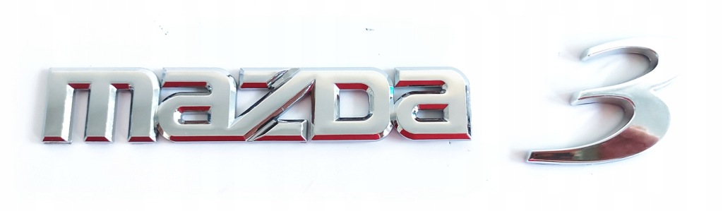 фото №1, Mazda 3 эмблема 143x6mm значок надпись logo хром