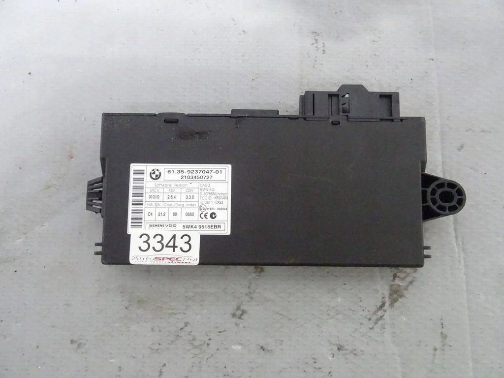 фото №10, Модуль cas bmw 1 e81 e87 замок запалювання ключ 9237047