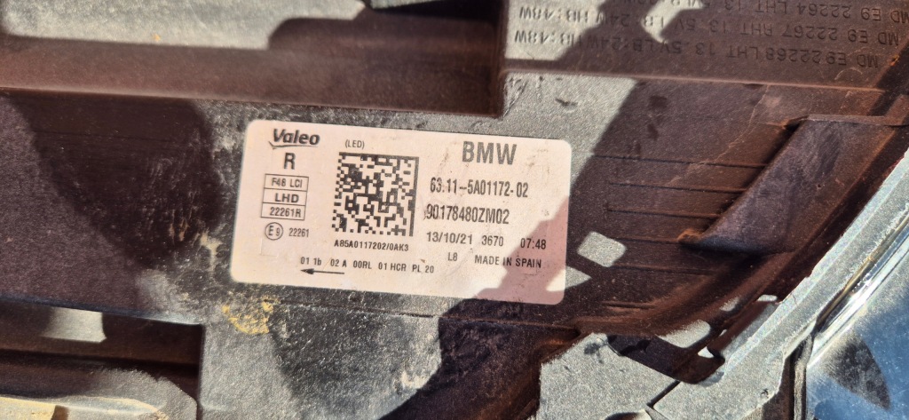 фото №4, Фара правий full led bmw x1 f48