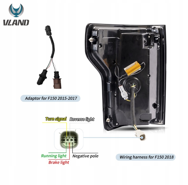 Фары задняя комплект  vland led eropa тюнинг ford f150 f-150 xiii mk 13 2014-2020 Оригинал
