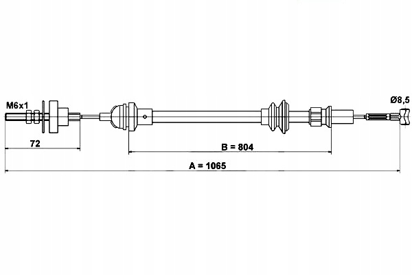 фото №11, Трос сцепления seat cordoba 1.4 95-