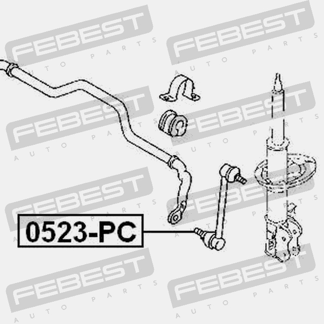 фото №15, Тяга стабілізатора перед febest 0523-pc