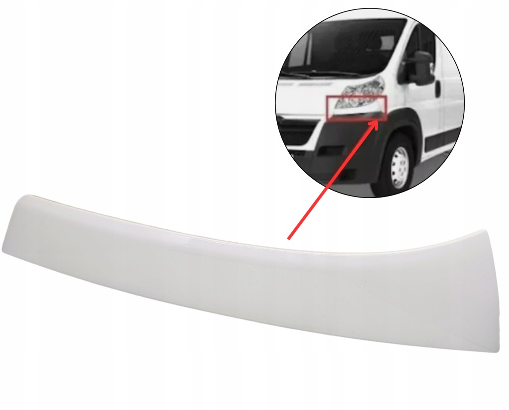 Купить Молдинг фара белый левая сторона ducato jumper boxer 2006 -