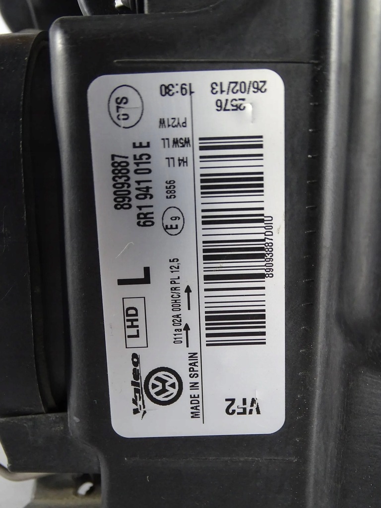 фото №6, Лампа перед передня ліва vw polo v 09-14 valeo