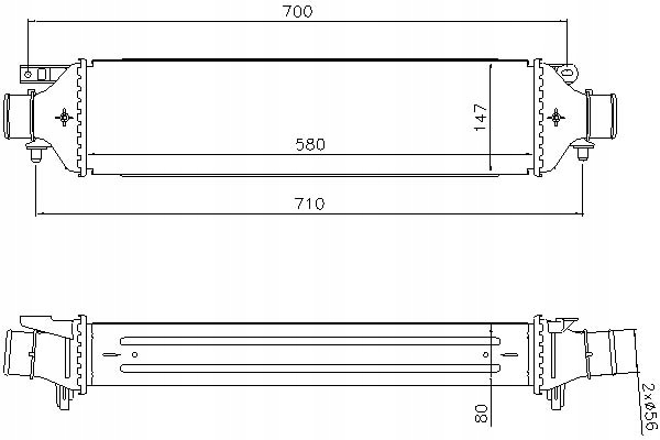 фото №14, Nissens 96477 радіатор повітря наддувний