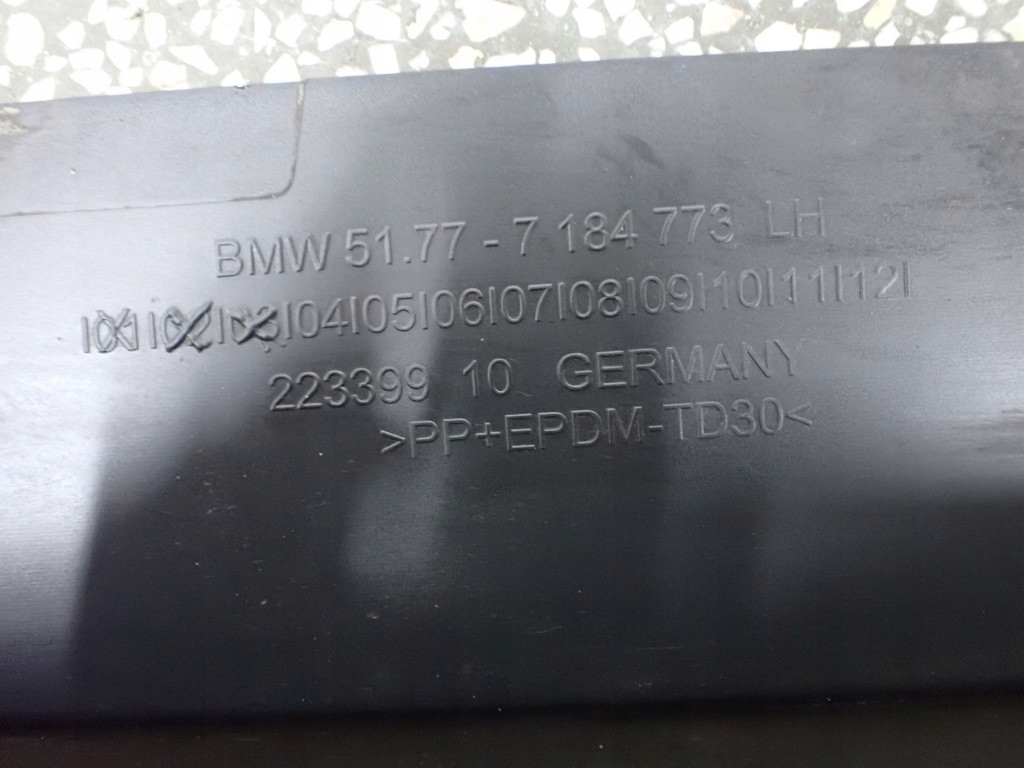 фото №9, Молдинг порог порог левая bmw f10 16r