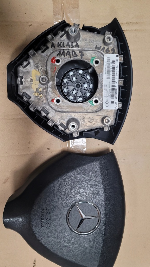фото №1, Заглушка подушки безпеки водія mercedes a-classa w169 europa оригінал демонтаж