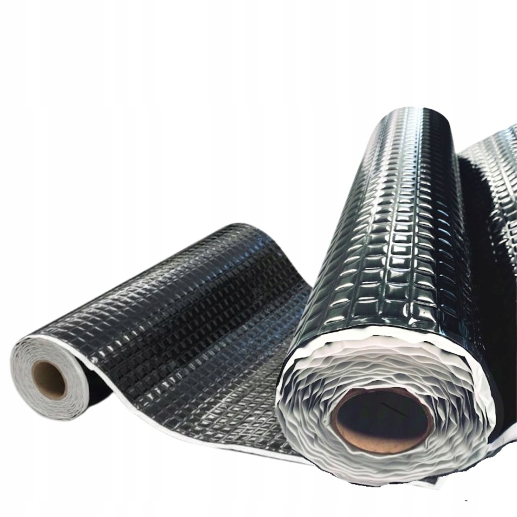 Мат шумоизоляционная бутиловая к автомобиля черная алюминий клей 2mm 25x25cm в Украине