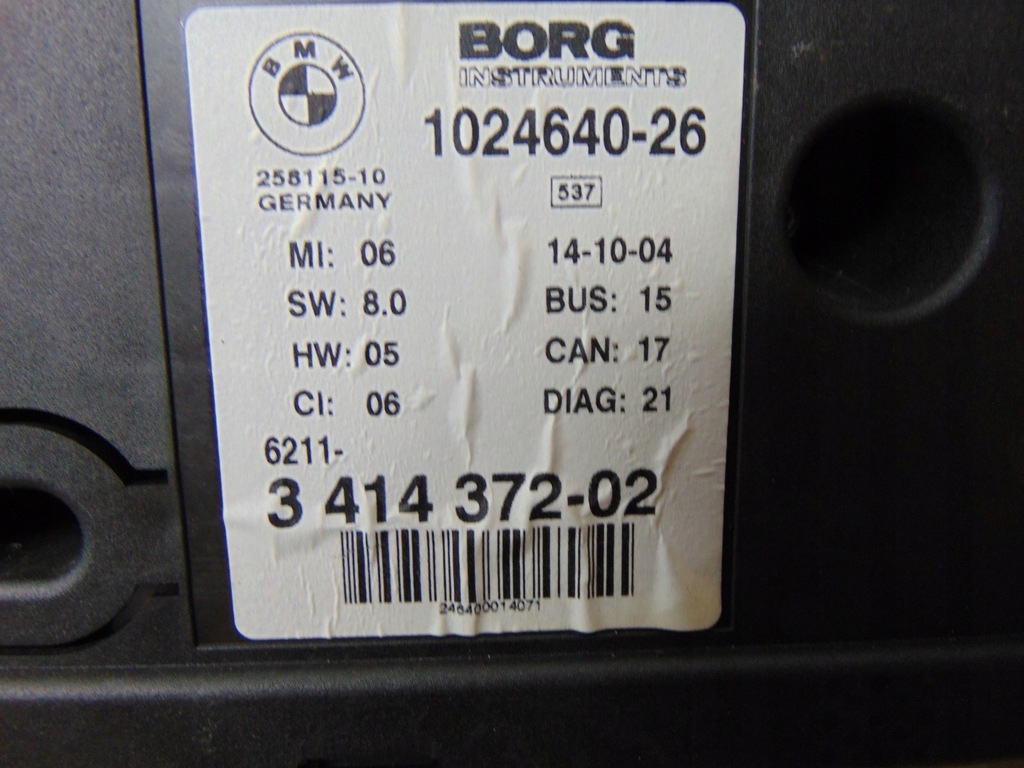 фото №14, Счетчик bmw x3 e83 2.0d 1024640 3414372