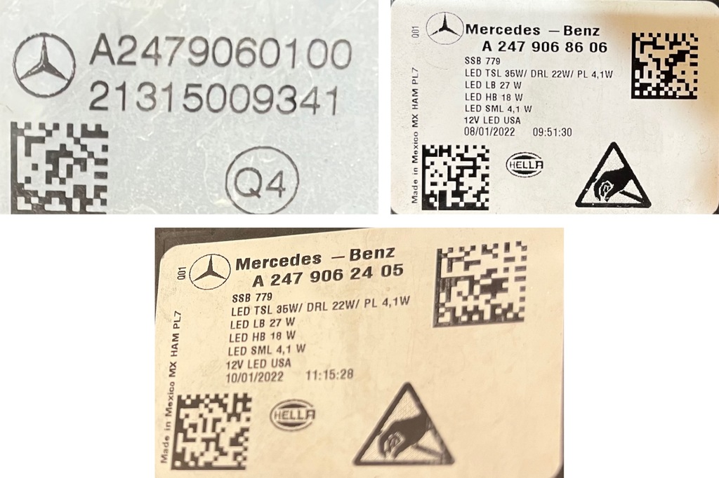 фото №5, Idealny kpl.przod передній бампер mercedes glb x247 amg w колір 696 6pdc 1