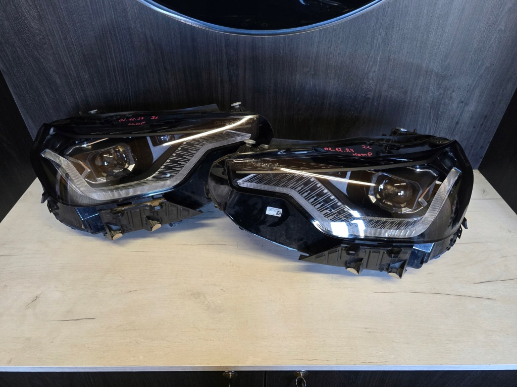 фото №1, Лампи лампа перед ліва права bmw 2 g42 shadow чорні led