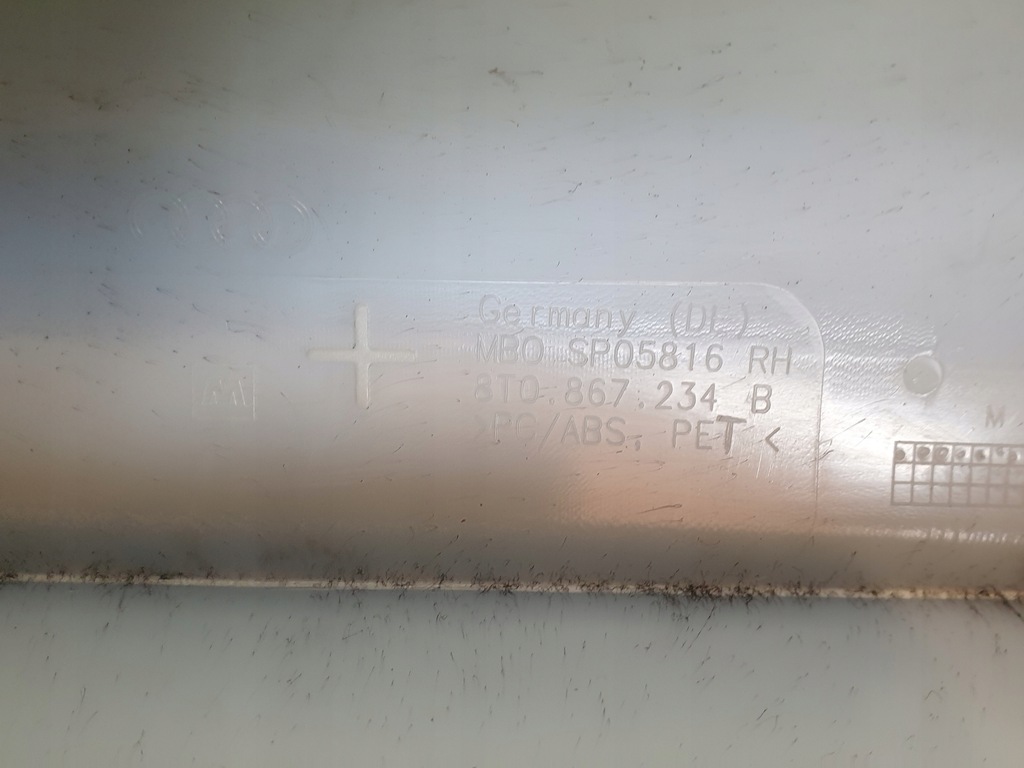 фото №14, Защита обшивка стойка a правый перед audi a5 8t coupe s-line 8t0867234b оригинальный номер