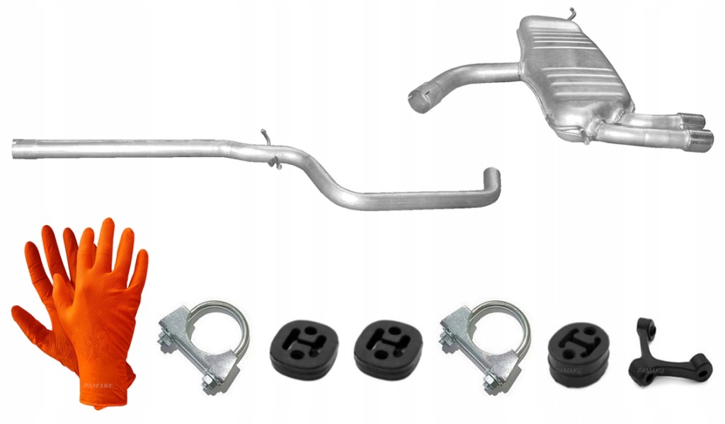 Купити Seat altea 2.0 tdi 2005-2011 труба середня + гасник кінцевий