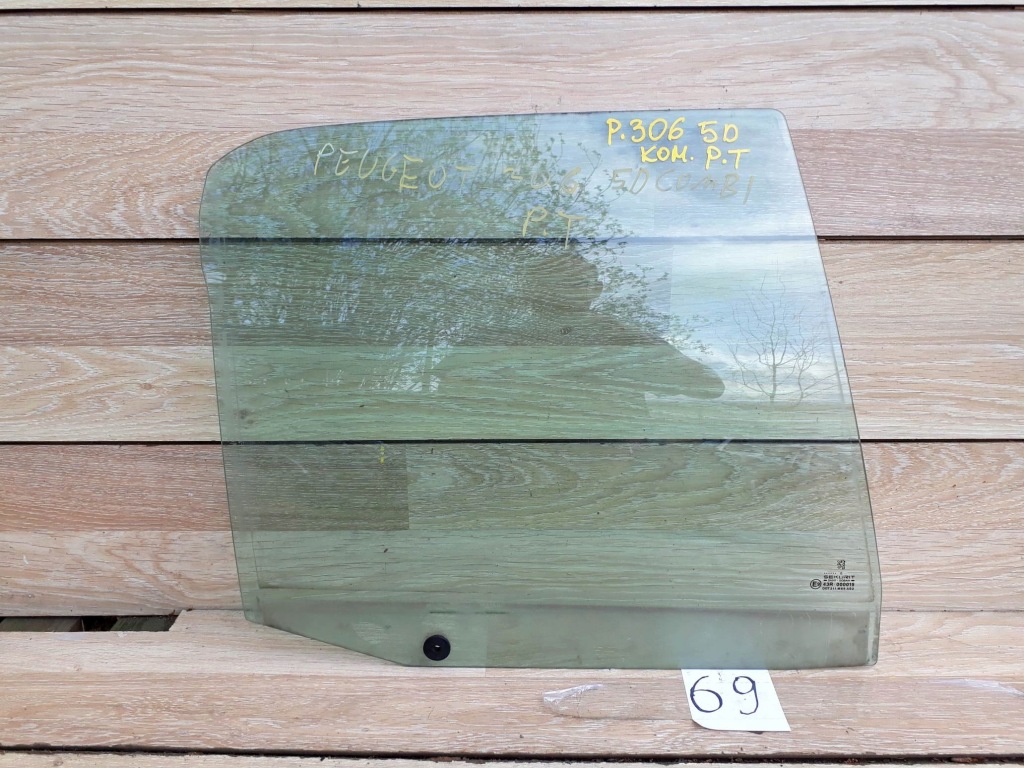 фото №1, Стекло боковая дверь правый задняя peugeot 306 5d kombi