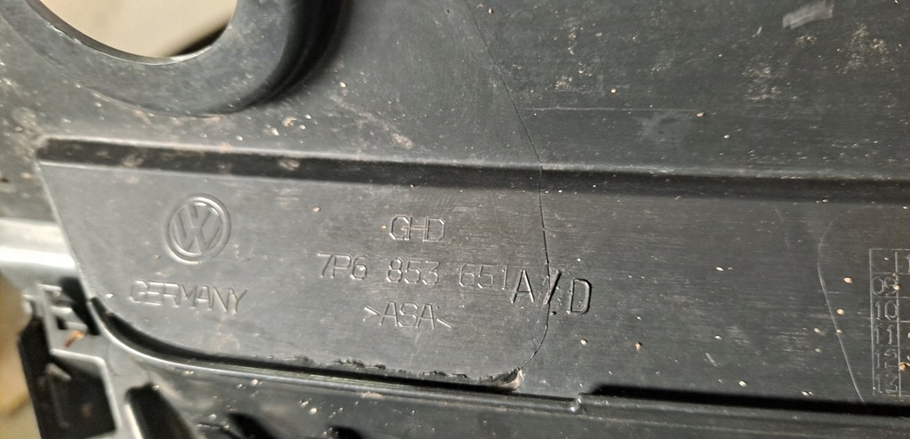 фото №7, Vw touareg ii 7p 7p6 накладка решітка решітка радіатора 7p6853651