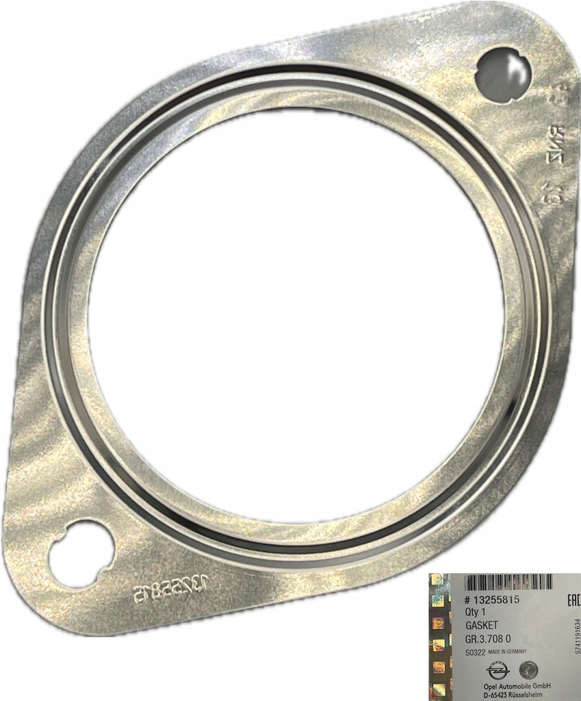 фото №1, Прокладка трубы выпускной opel astra j cascada insignia a оригинальный номер 13255815