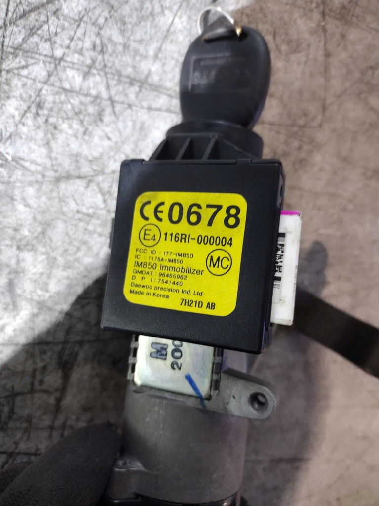 фото №4, Замок зажигания ключ chevrolet matiz ii