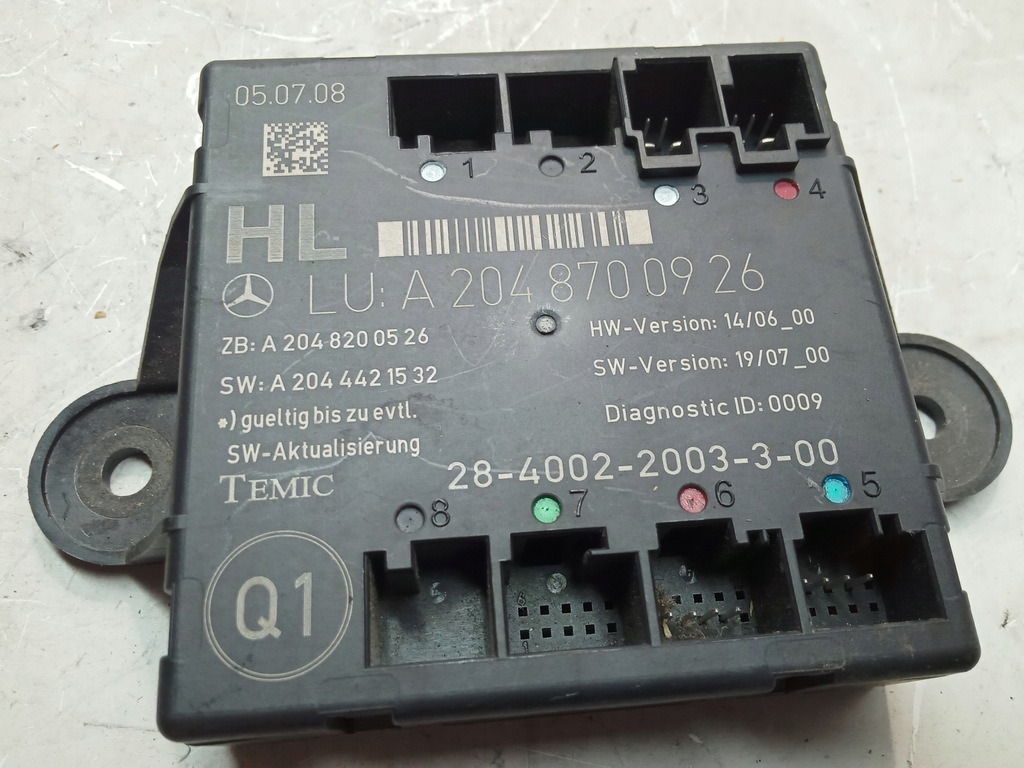 фото №1, Модуль дверь mercedes-benz оригинальный номер a 2048700926