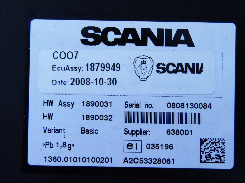 Модуль блок управления координатор 1879949 scania r xpi 400 440 Оригинал