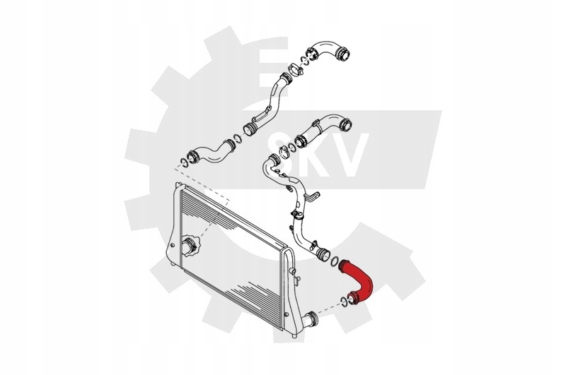Шланг интеркулер audi, seat, skoda, vw Доставка